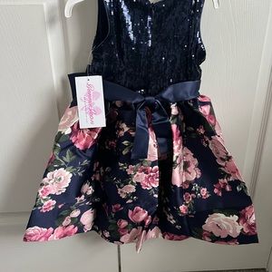 Bonnie jean toddler/little girl floral dress